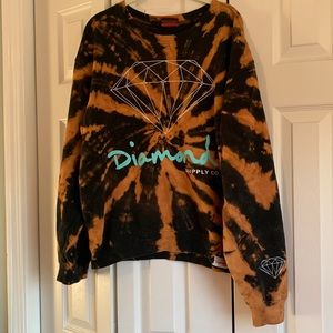 Diamond Supply tie dye sweatshirt